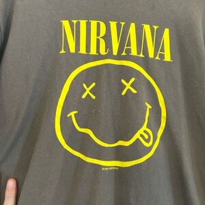 1992 original nirvana smiley tee. Size large